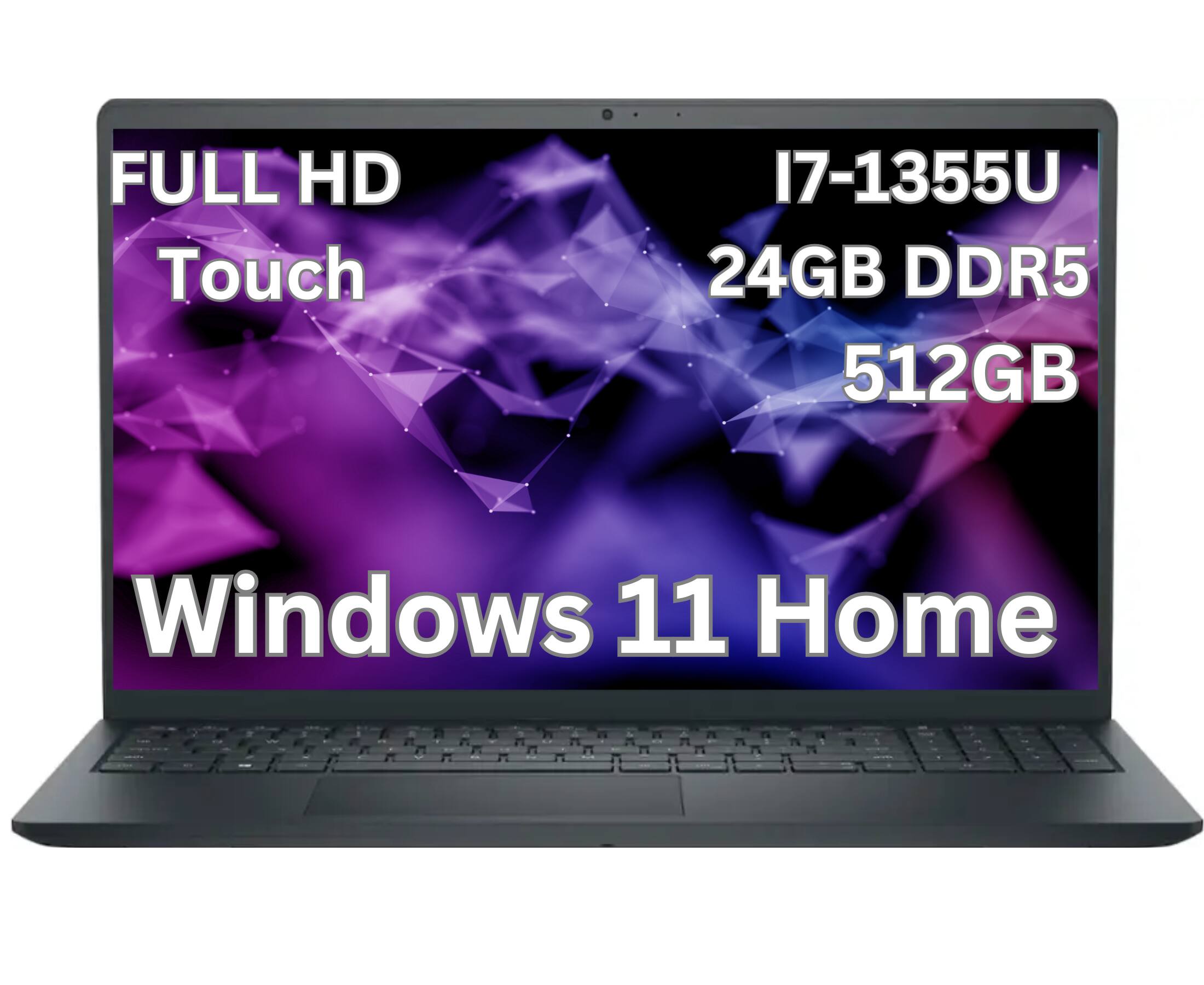 FULL HD Touch  
I7-1355U  
24GB DDR5  
512GB  
Windows 11 Home