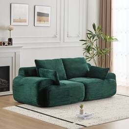 Boyel Living - Compressed Memory Foam Loveseat Sofa Bed - Green