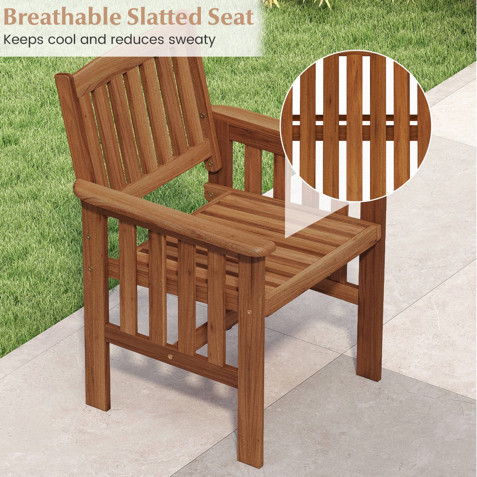 Breathable Slatted Seat  
Keeps cool and reduces sweaty