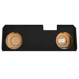 SoundBox - LCE-GC028/12D, Chevy Silverado / GMC Sierra Double Cab / Crew Dual 12 Subwoofer Enclosure, 2019-2025