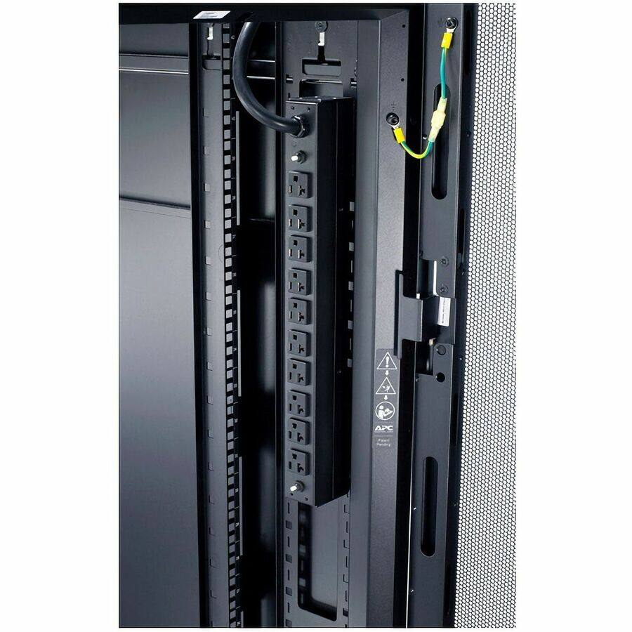 Alt View 3. APC - APC NetShelter Basic Rack PDU, 1U, 30A, 120V, 10 NEMA 5-20 outlets - Basic - NEMA L5-30P - 10 x NEMA 5-20R - 100 V, 120 - Black.