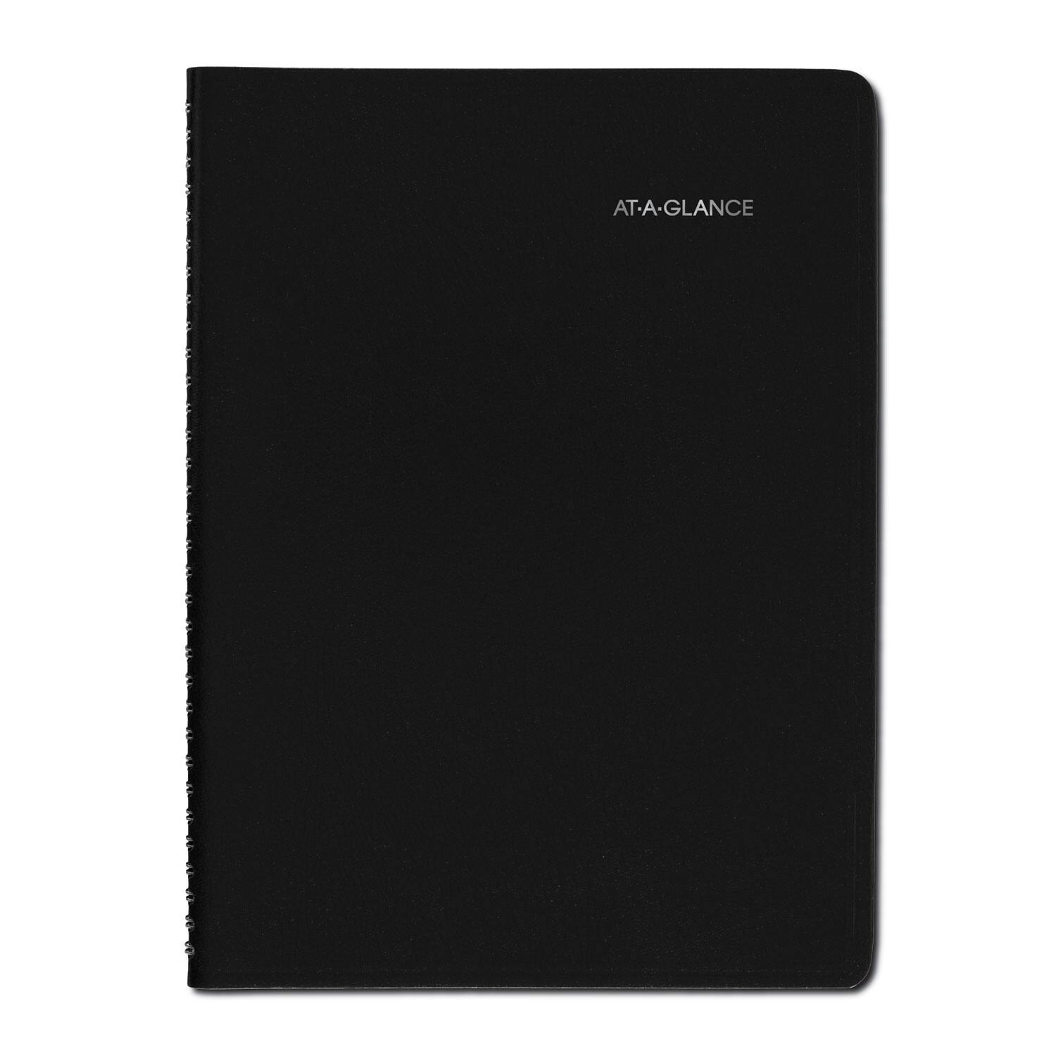 Left. AT-A-GLANCE - DayMinder Weekly Appointment Book Vertical Column Format 11 x 8 Black Cover 12 Month Jan to Dec 2026.
