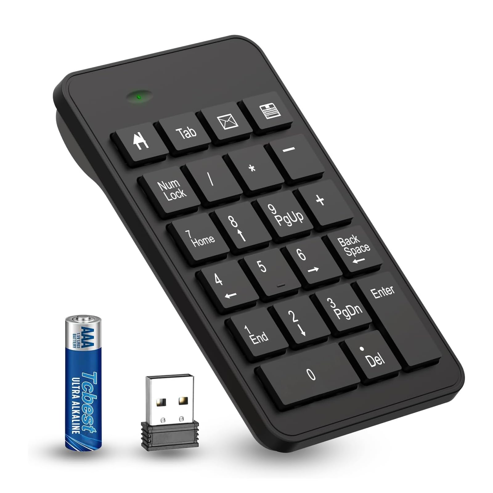 Cozy Serene - Wireless Number Pad With Enhanced Efficiency 23 Keys Numeric Keypad Upgraded Version Of 10 Key Usb Financial Accounting - 2.4GWireless