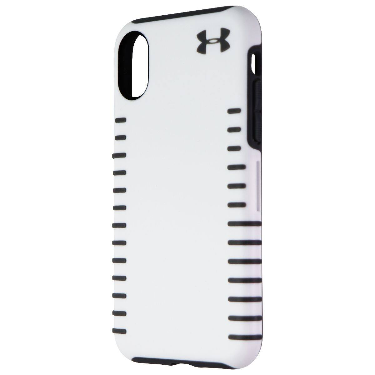 Front. Under Armour - Under Armour Grip Series Hard Case for Apple iPhone Xs & X - White/Gray - White.