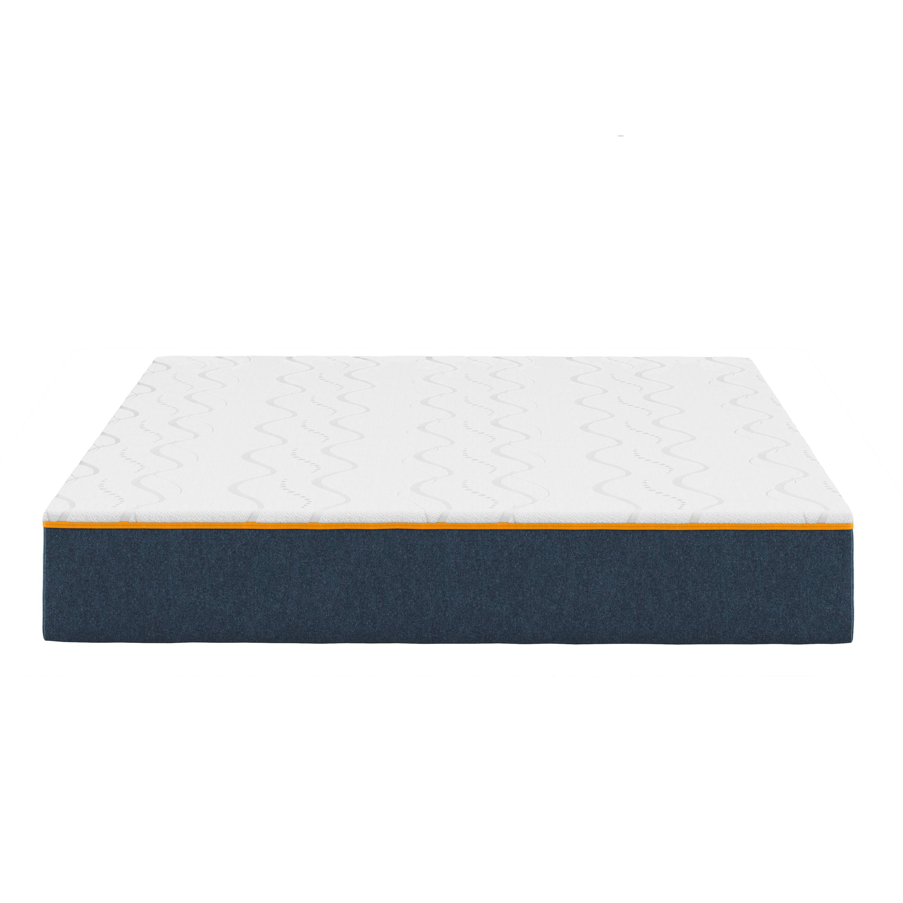 Alt View 1. Nautica - 8” Enliven Memory Foam Mattress - WHITE/GREY.