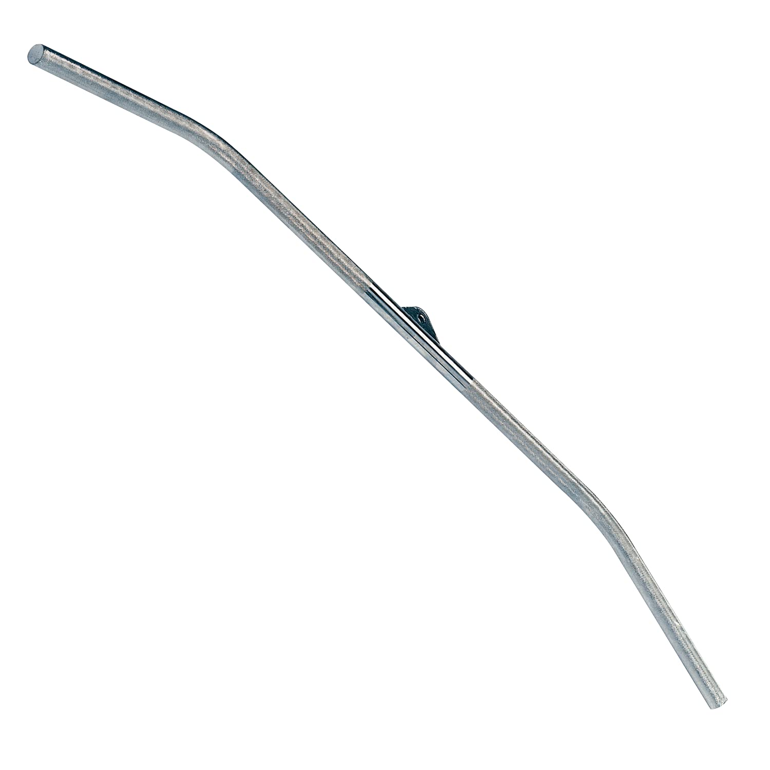 Front. Amber Sporting Goods - Body-Solid 48” Long Pull Down Curl Bar, Durable Cable Curl Bar Attachment for Home Gym, Lat Curls - no color.