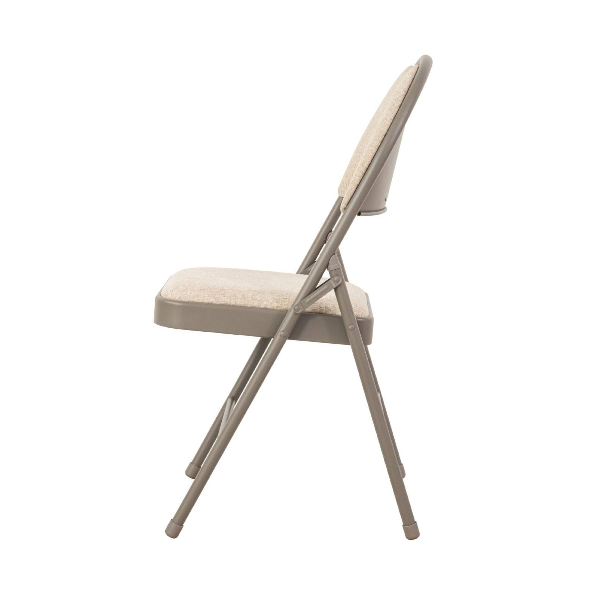 Alt View 4. Sudden Comfort - Sudden Comfort Set of 4 Double Padded Steel High Back Folding Chairs, Chicory - Chicory.