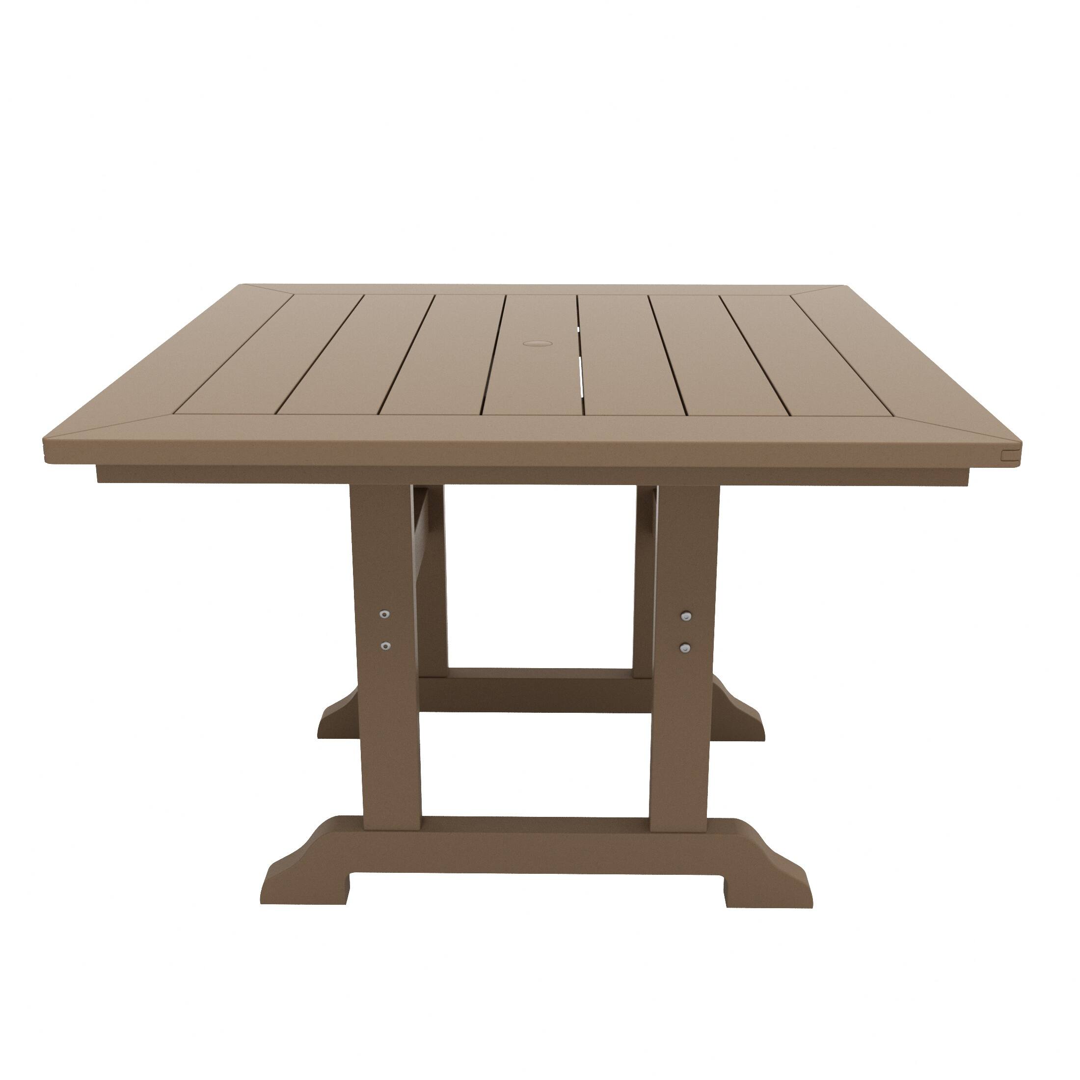 Back. WestinTrends - WestinTrends Malibu 43" Outdoor Patio Square Dining Table - Weathered Wood.