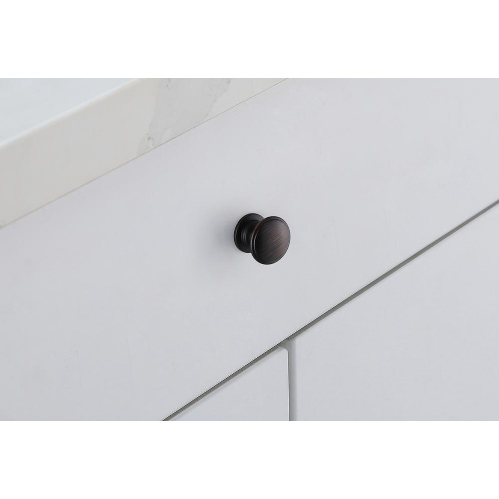 Alt View 1. Elegant Decor - Kaid 1.2" Diameter Oil-rubbed Bronze Mushroom Knob Multipack (Set of 10) - Oil-Rubbed Bronze.