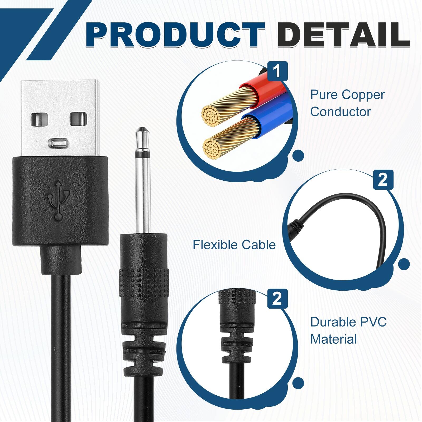 PRODUCT DETAIL  
1. Pure Copper Conductor  
2. Flexible Cable  
1739-09-1 NIGRAGUE  
2. Durable PVC Material