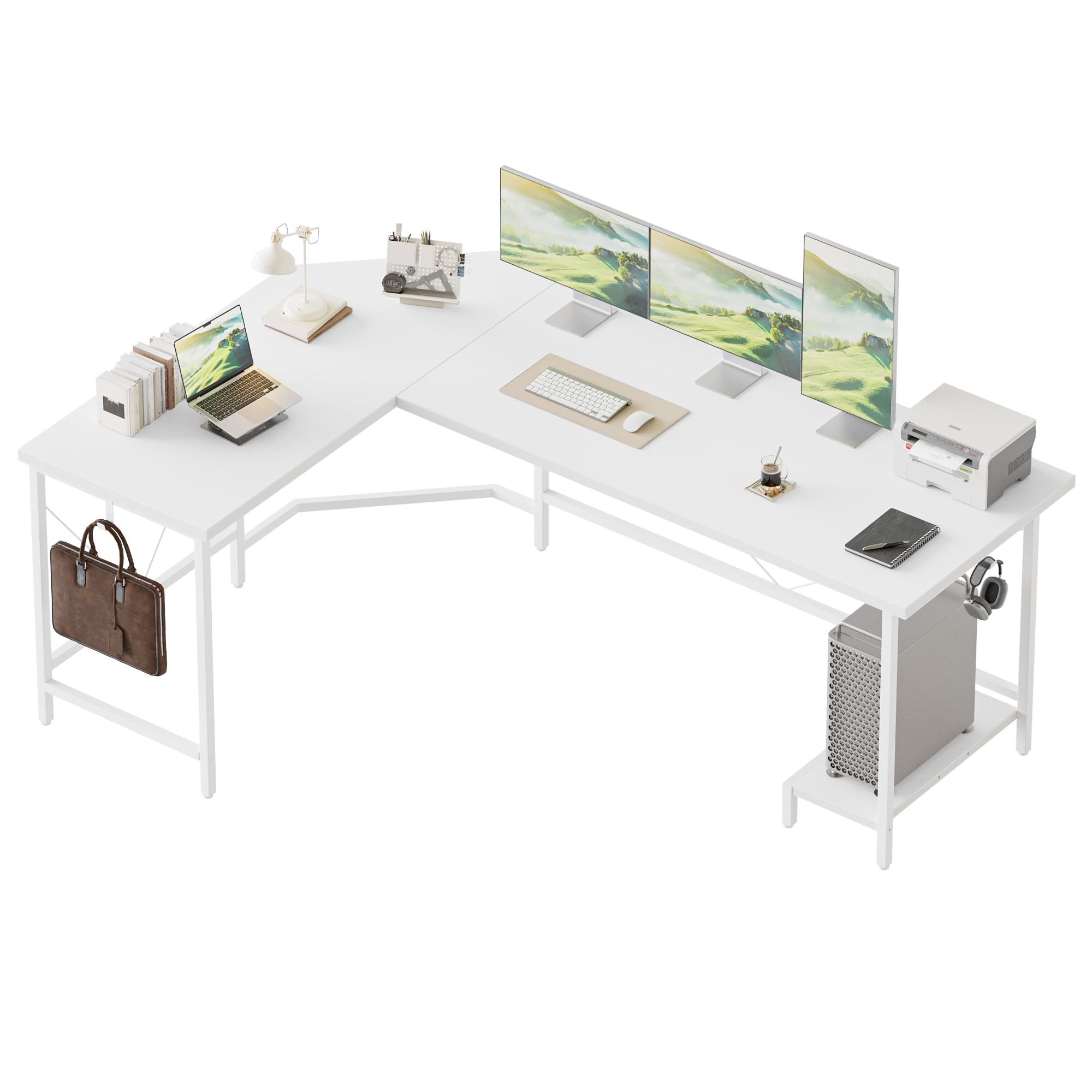 Cpu Stand, White 59 inch