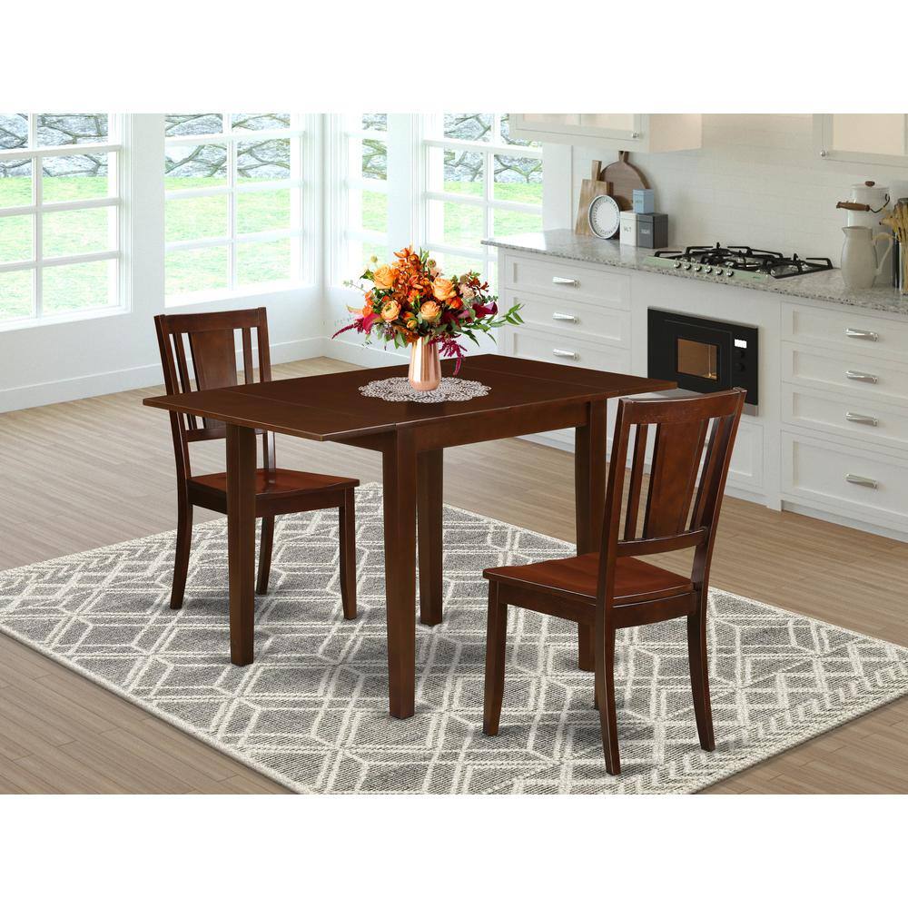 Left. East West Furniture - Dining Room Set Mahogany - Brown.