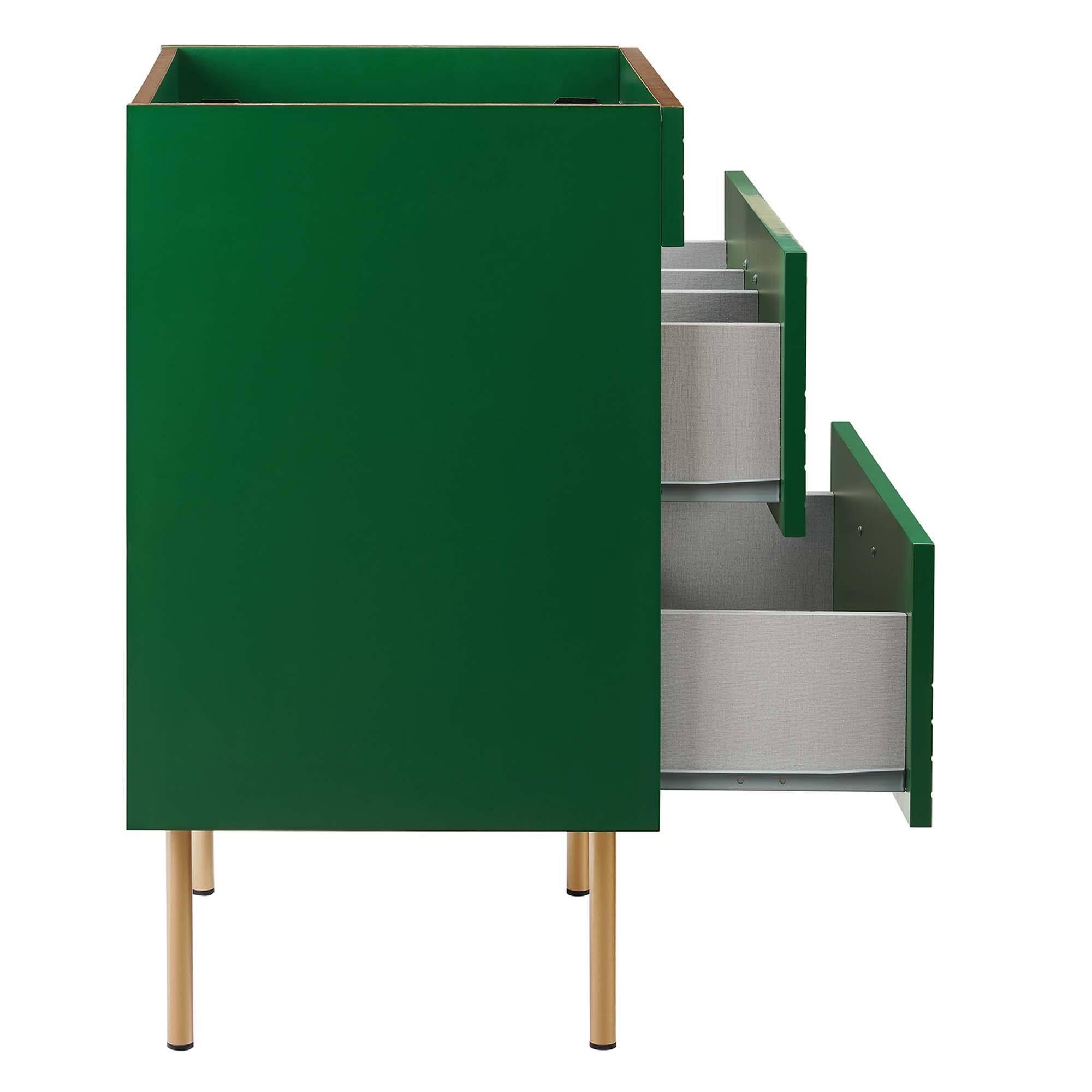 Alt View 5. Modway - Daybreak 24" Bathroom Vanity Cabinet (Sink Basin Not Included) by Modway - Green.