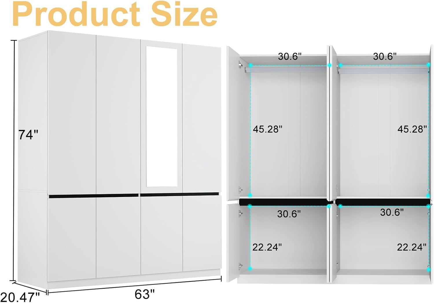 Product Size

74"
63"
45.28"
30.6"
22.24"
20.47"