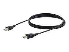 Front. Startech - StarTech 6.6' Display Port to Display Port Audio/Video Cable, Male to Male - Black.