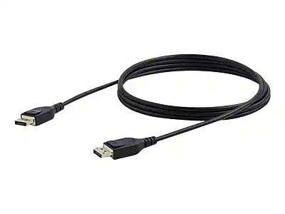 Front. Startech - StarTech 6.6' Display Port to Display Port Audio/Video Cable, Male to Male - Black.