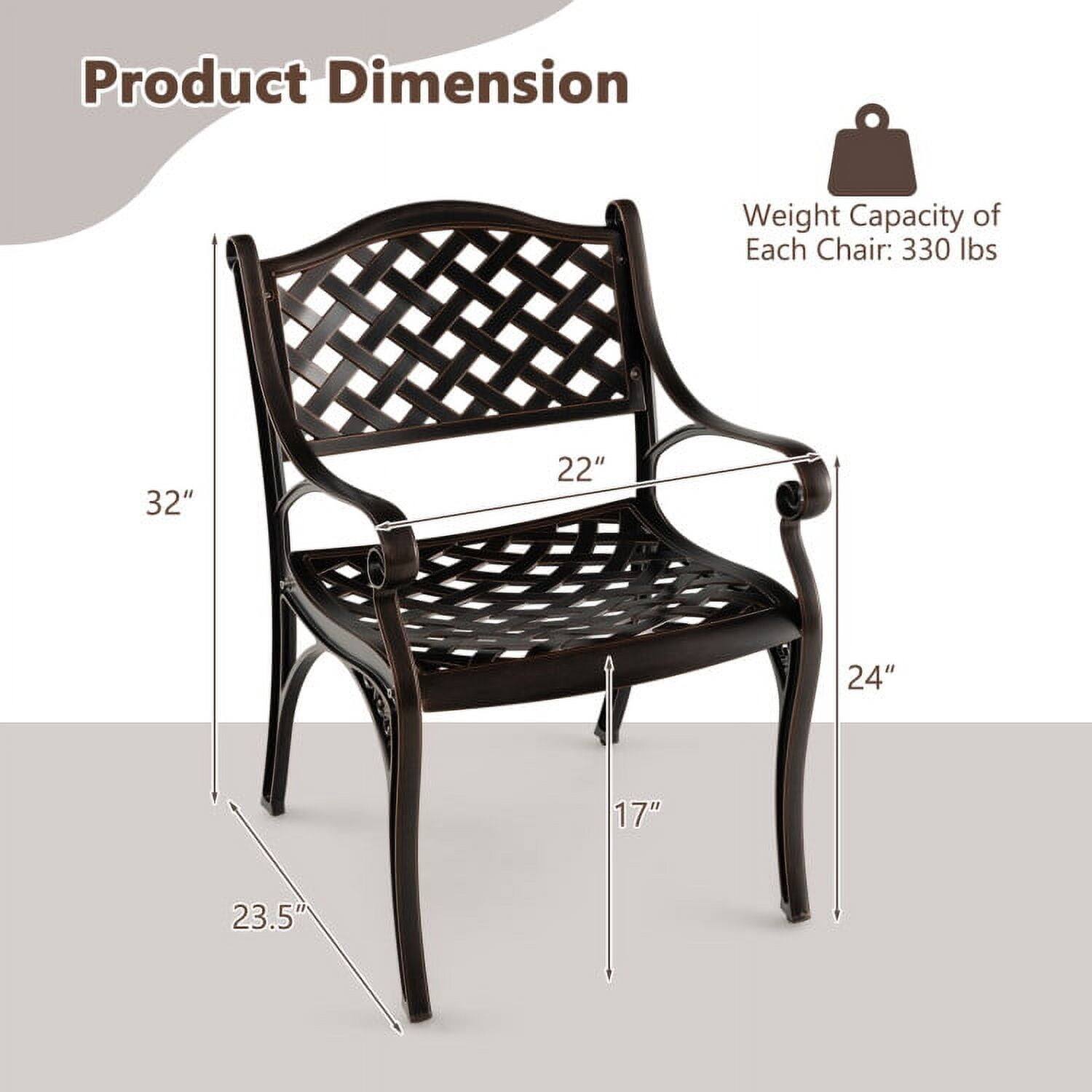 Product Dimension  
Weight Capacity of Each Chair: 330 lbs  
32" x 22" x 24" x 17" x 23.5"