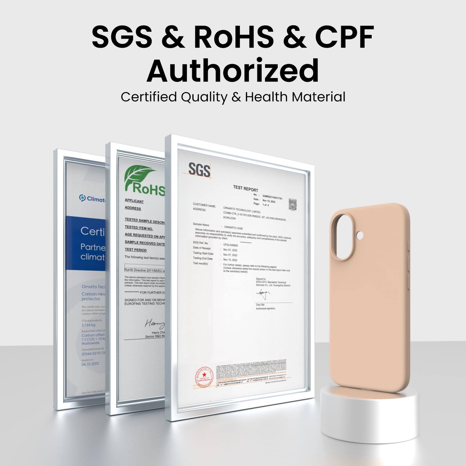 SGS & RoHS & CPF Authorized  
Certified Quality & Health Material  

Certified Partner  
climat  

SGS  
TEST REPORT  

APPLICANT  
ADDRESS  

TESTED SAMPLE DESCRIPTION  
TESTED ITEM NO.  

SAMPLE RECEIVED DATE  
TEST PERIOD  

The following test was carried out in accordance with the requirements of the relevant standard:  
- EN 50581-1:2016+A1:2018  

SGS  
TEST REPORT  

APPLICANT  
ADDRESS  

TESTED SAMPLE DESCRIPTION  
TESTED ITEM NO.  

SAMPLE RECEIVED DATE  
TEST PERIOD  

The following test was carried out in accordance with the requirements of the relevant standard:  
- EN 50581-1:2016+A1:2018  

SGS  
TEST REPORT  

APPLICANT  
ADDRESS  

TESTED SAMPLE DESCRIPTION  
TESTED ITEM NO.  

SAMPLE RECEIVED DATE  
TEST PERIOD  

The following test was carried out in accordance with the requirements of the relevant standard:  
- EN 50581-1:2016+A1:2018  

SGS  
TEST REPORT  

APPLICANT  
ADDRESS  

TESTED SAMPLE DESCRIPTION  
