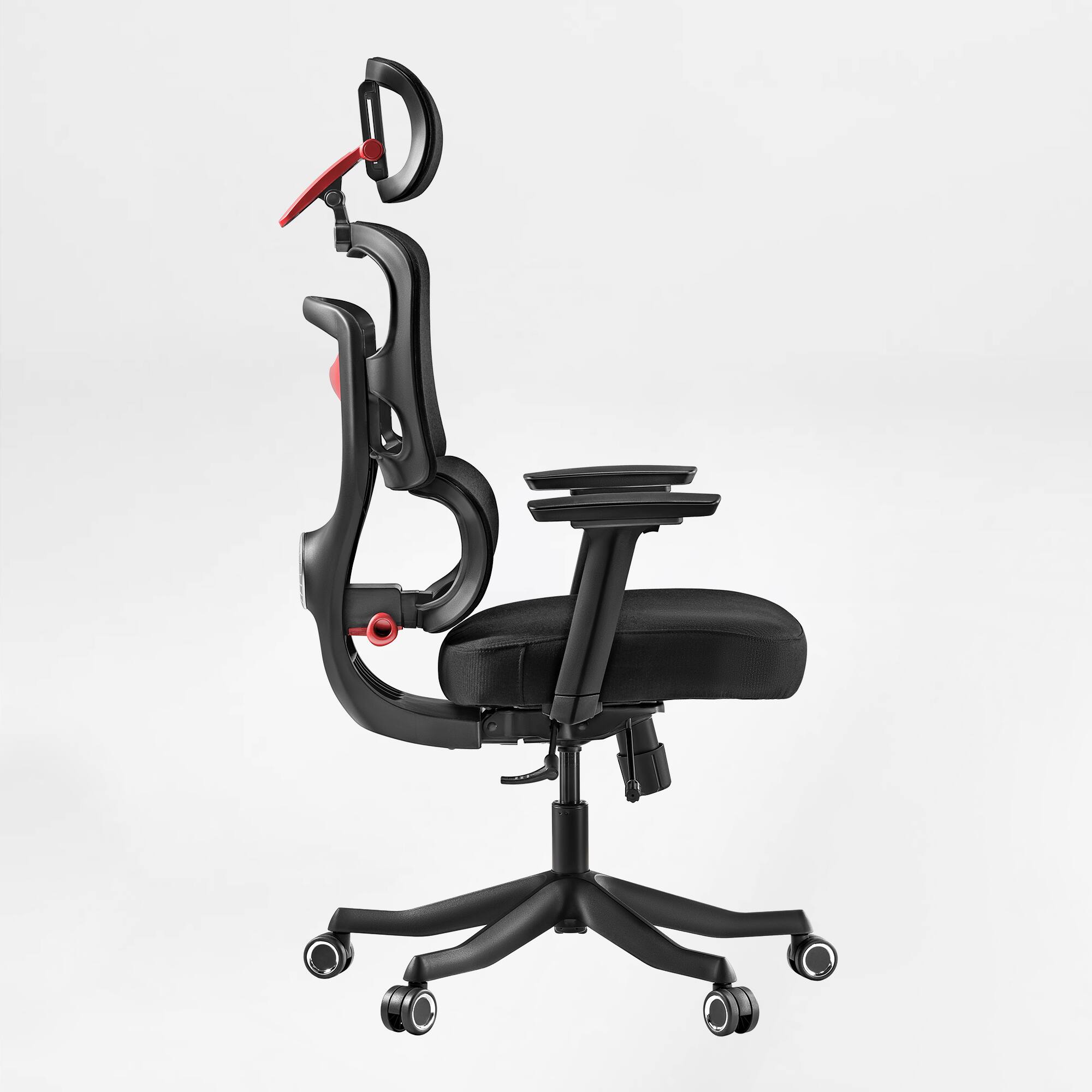 Alt View 1. Eureka Ergonomic - Ergonomic Gaming Chair with Adjustable Lumbar Support - Red.