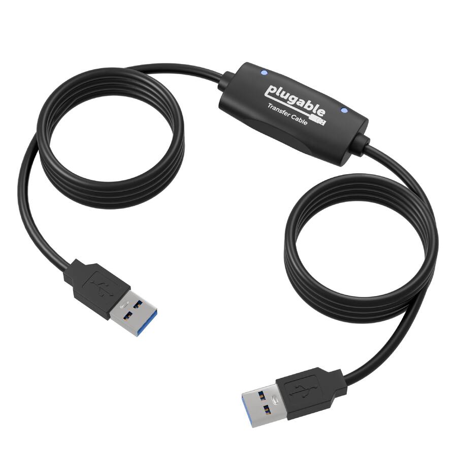 Usb Transfer Cable Box Plugable USB Transfer Cable, Unlimited Use, Transfer Data Between 2 ...