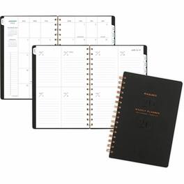 AT-A-GLANCE - Signature Large Wkly/Mthly Planner, Weekly, Monthly, 5 1/2 x 8 1/2, Black