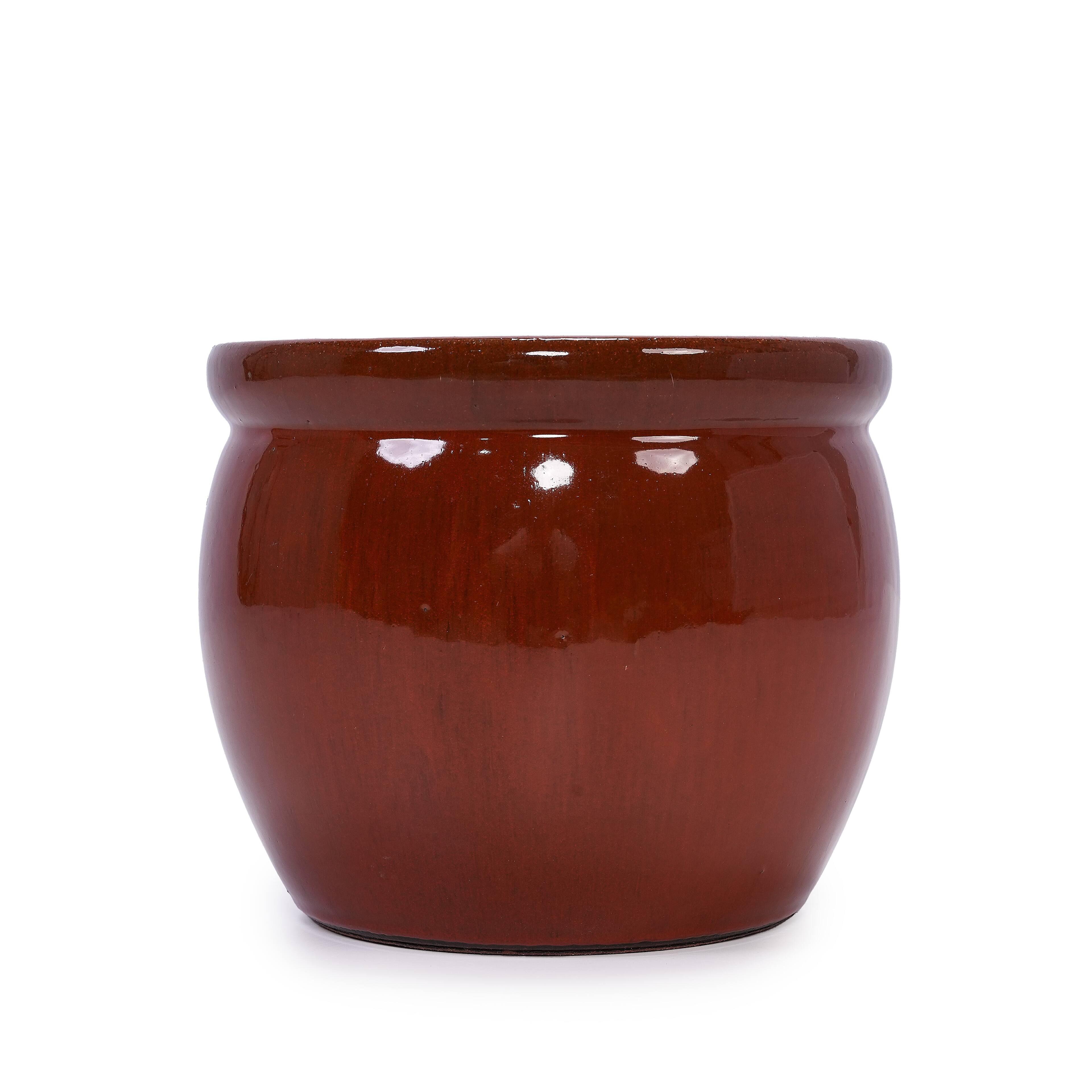 Alt View 9. Loheer - Loheer Ceramic Plant Pots Set of 3, Handmade Rust Red Clay Planters with Drainage Hole, Indoor Outdoor 15 12 9 Inch.