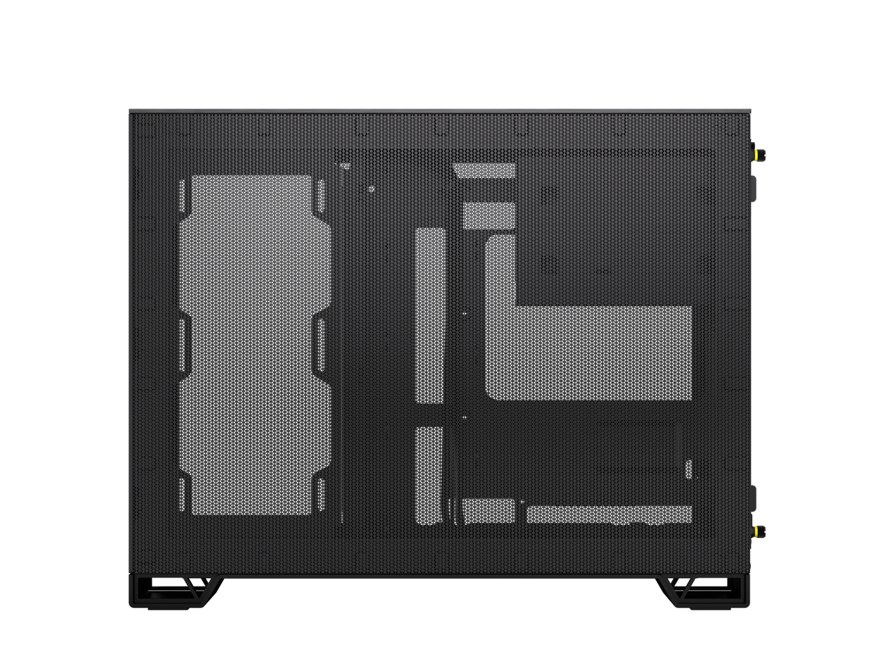 Alt View 10. CORSAIR - CORSAIR 2500X Micro ATX Dual Chamber PC Case, Black/Obsidian Aluminum, CC-9011287-WW - Black.