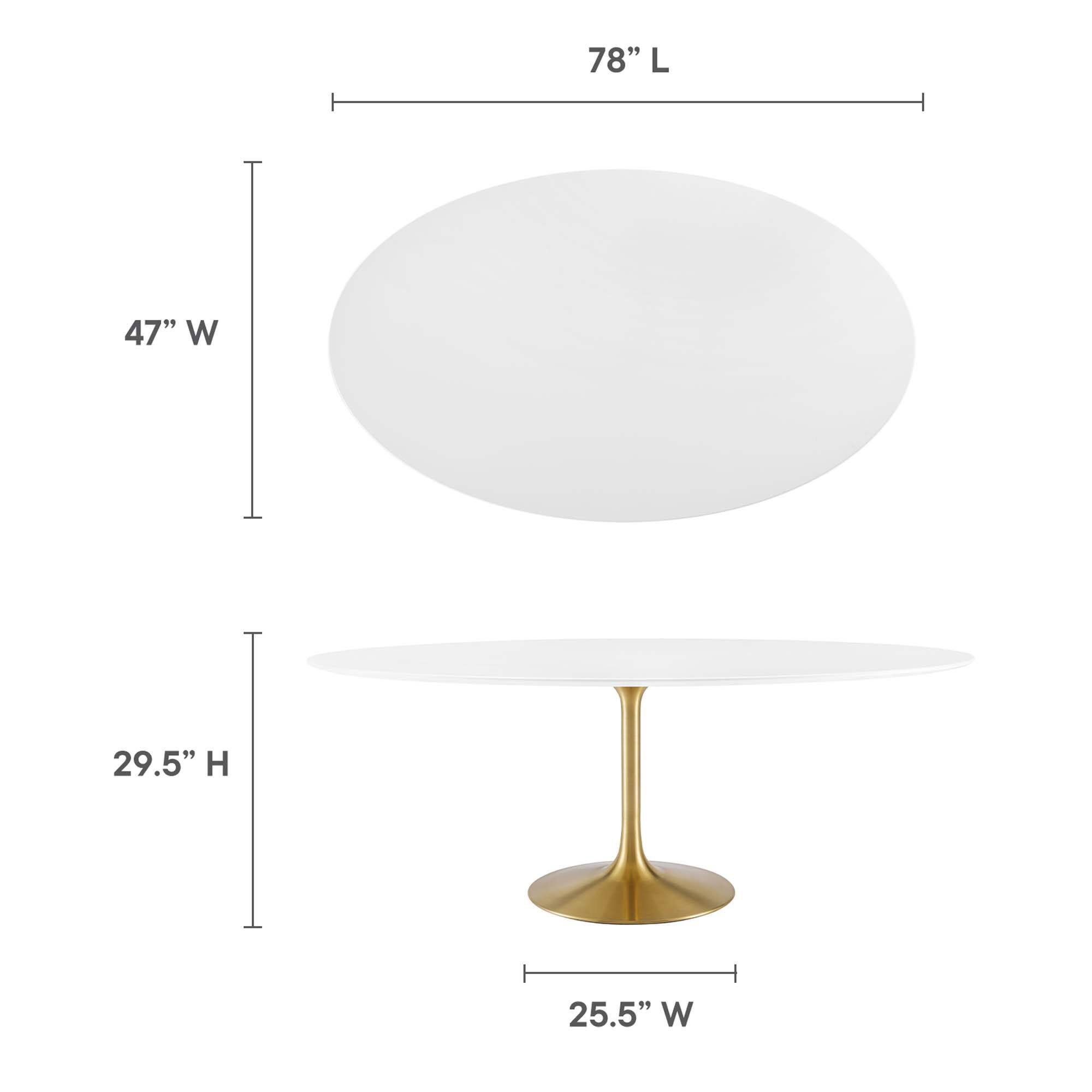 78" L x 47" W x 29.5" H