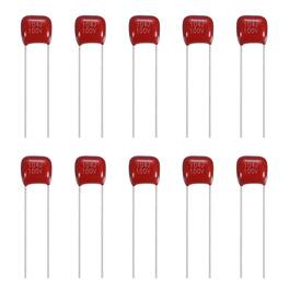 Unique Bargains - 20pcs 0.1uF 100V CBB21/CBB22 Metallized Polypropylene Film Capacitor Kit for Electronics - Red