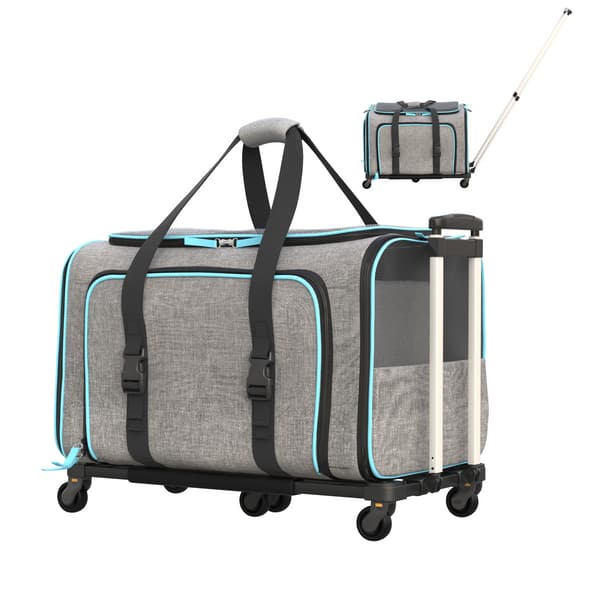Katziela - Rolling Rover Airline Compliant Expandable Wheeled Pet Carrier