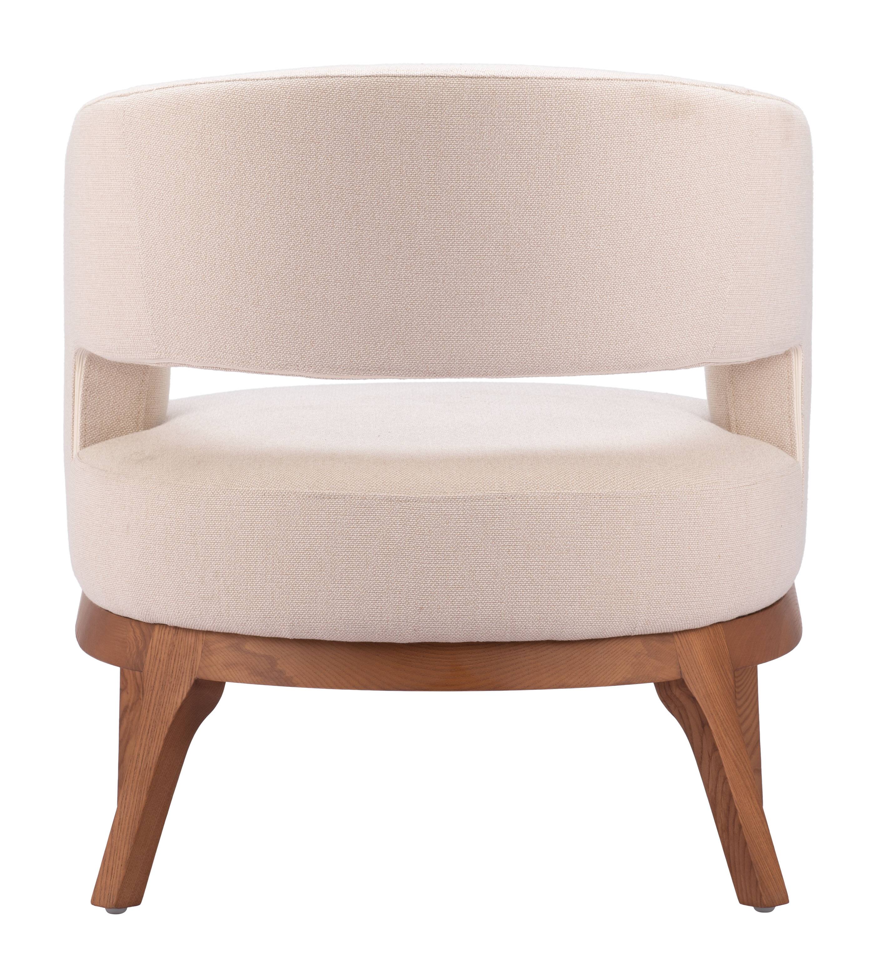 Alt View 2. Hivvago - Penryn Accent Chair Beige - Beige.