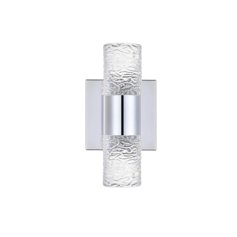 Elegant Lighting - Vega 2 light LED Wall Sconce - Chrome