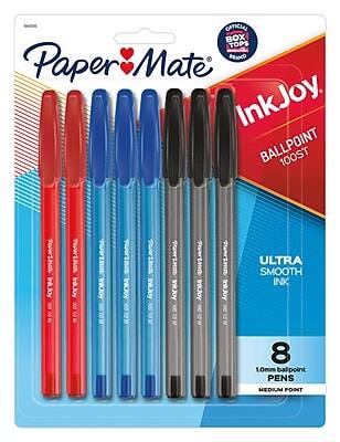 Paper Mate InkJoy  
BALLPOINT 100ST  
ULTRA SMOOTH INK  
8 1.0mm ballpoint PENS  
MEDIUM POINT  

CITIZEN BOX TOPS BRAND