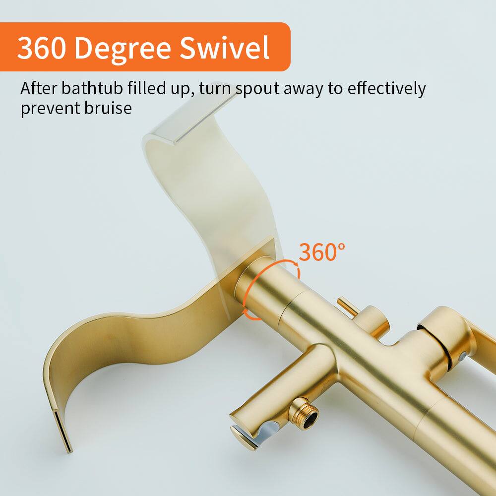360 Degree Swivel

After bathtub filled up, turn spout away to effectively prevent bruise