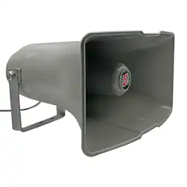 5 CORE - PA Horn 350W Loud Speaker 13.5 Inch Indoor Outdoor Bull Horn Loud Audio 8Ohm All Weather - Gray