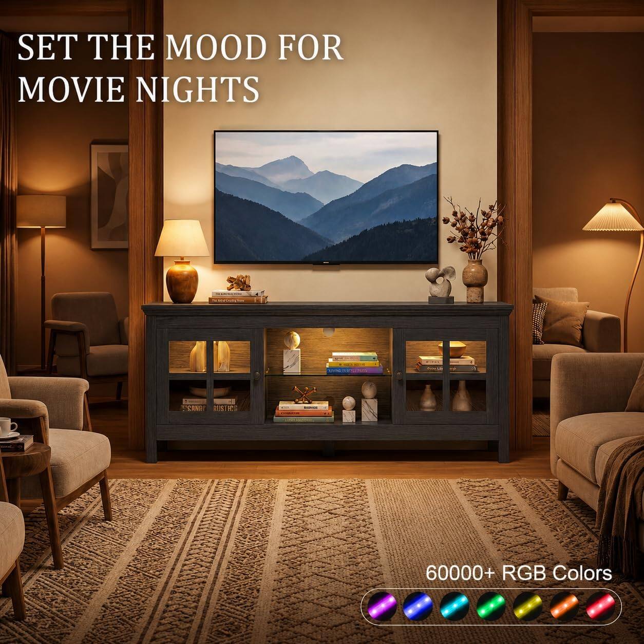 SET THE MOOD FOR MOVIE NIGHTS

60000+ RGB Colors