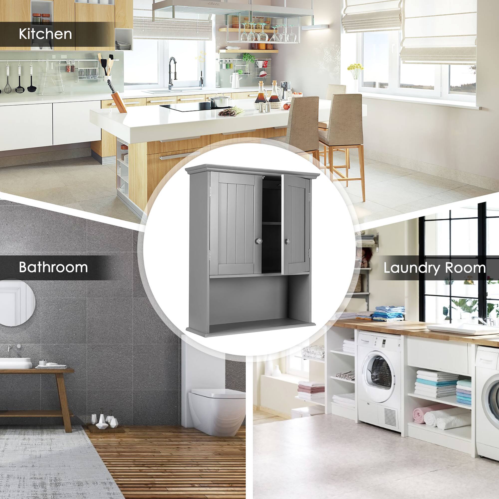 Kitchen  
Bathroom  
Laundry Room