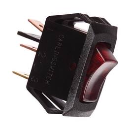 Jandorf - 10 amps Single Pole Rocker Appliance Switch 1 pk - Black/Red