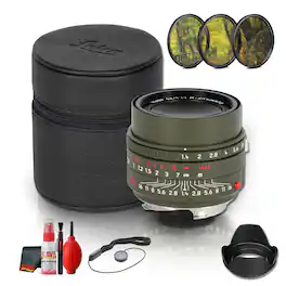 Leica - Summilux-M 35mm f/1.4 ASPH Safari Finish Lens + More - Black