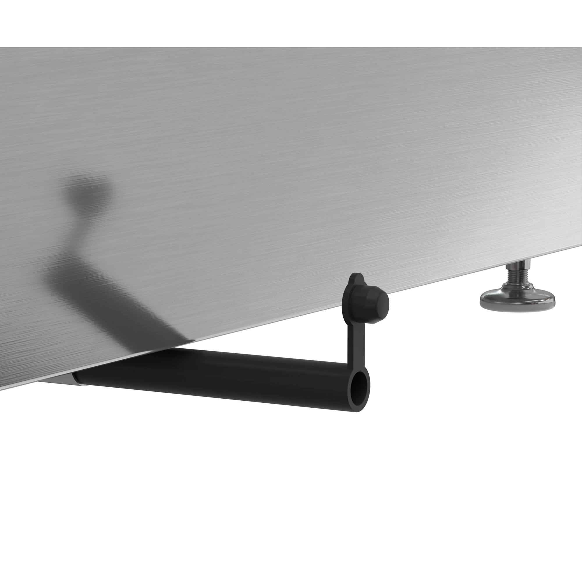 Alt View 7. Koolmore - 45 in. 6-Pan Countertop Ice Cream Display Freezer with Curved Glass Top in Stainless-Steel (KM-CGDR-6P) - Stainless-Steel and Black.