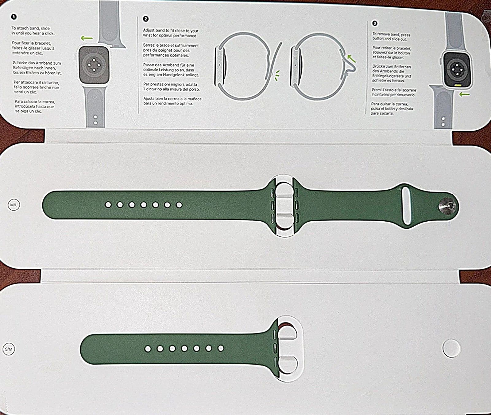 Apple - AWBS-41MM (DEMO) WATCH BAND-SPORT Clover - Clover Green