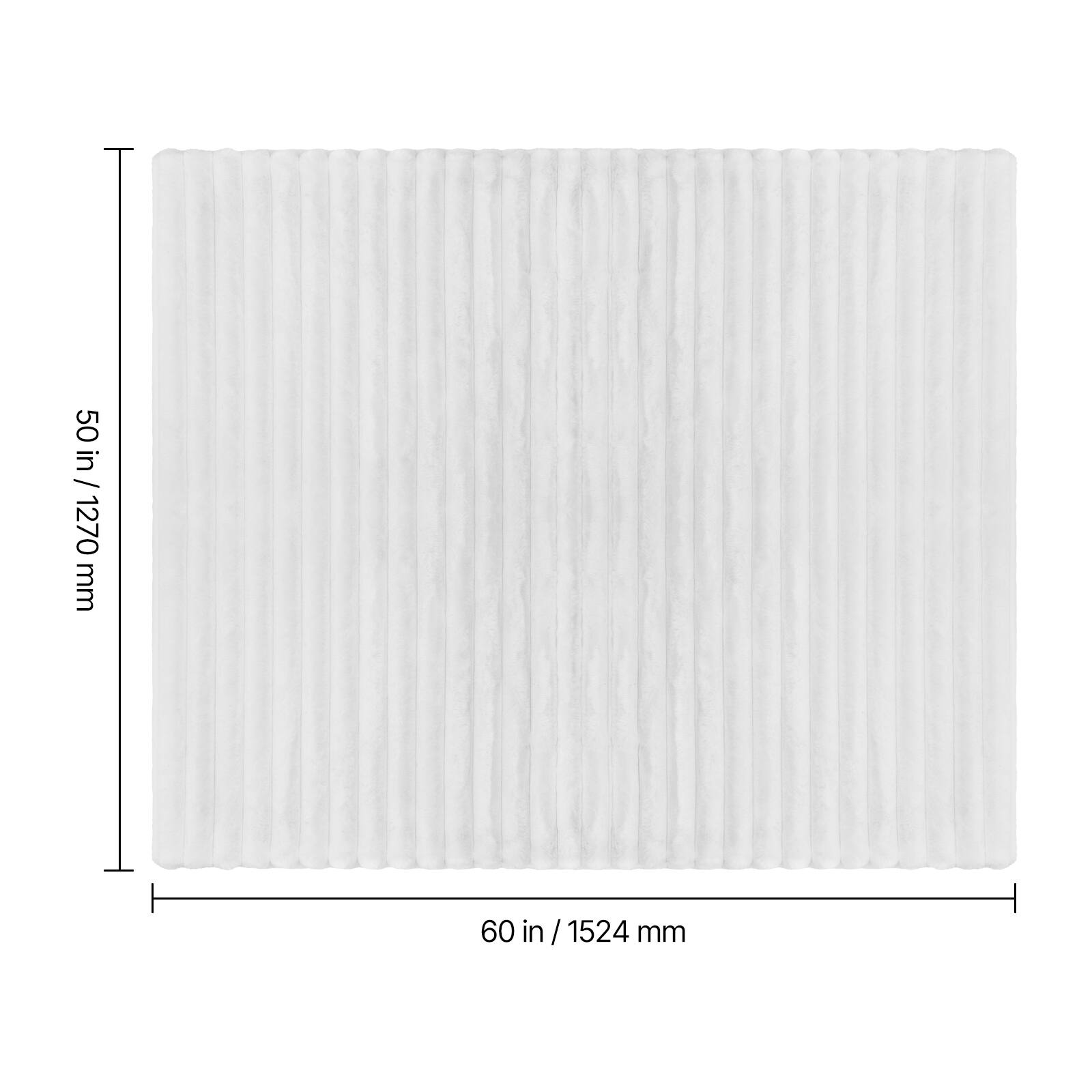 50 in / 1270 mm  
60 in / 1524 mm