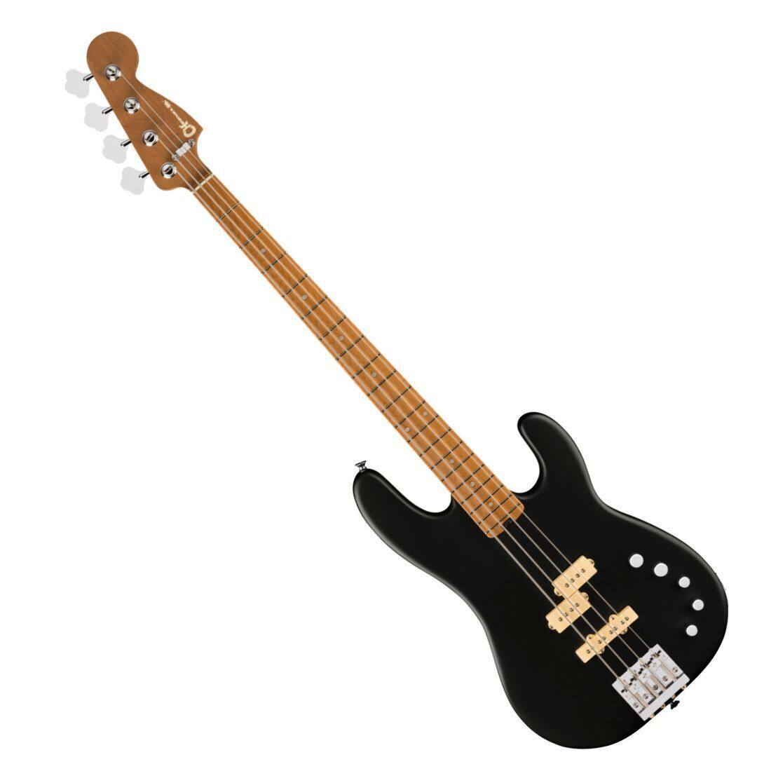 Back. Charvel - Charvel ProMod San Dimas PJ IV Bass Guitar - Satin Black.