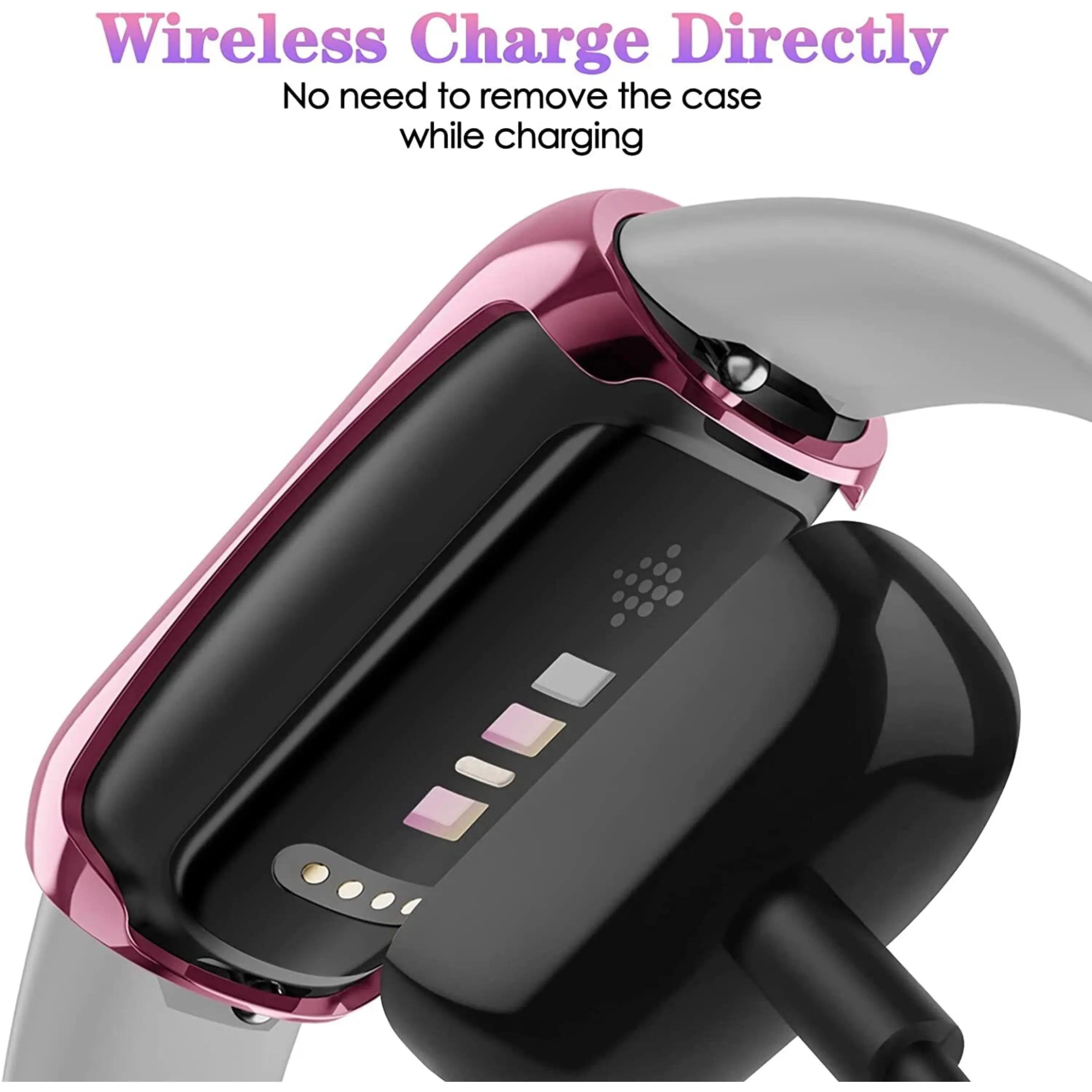 Wireless Charge Directly  
No need to remove the case while charging