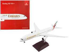 GeminiJets - Boeing 787-10 Commercial Aircraft Emirates Airlines Gemini 200 Series 1/200 & Airplane - White with Striped Tail