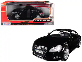 Audi TT Coupe 1/24 Diecast Model Car by Motormax - Black