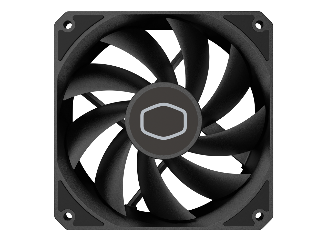 Alt View 1. Cooler Master - Cooler Master MF120 Lite Black Case|Liquid Cooler|120mm Fan, PWM, Air Balance, PBT Frame - Black.