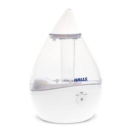 CRANE - x HALLS® Droplet Cool Mist Humidifier, 0.5 GAL, Clear/ - White