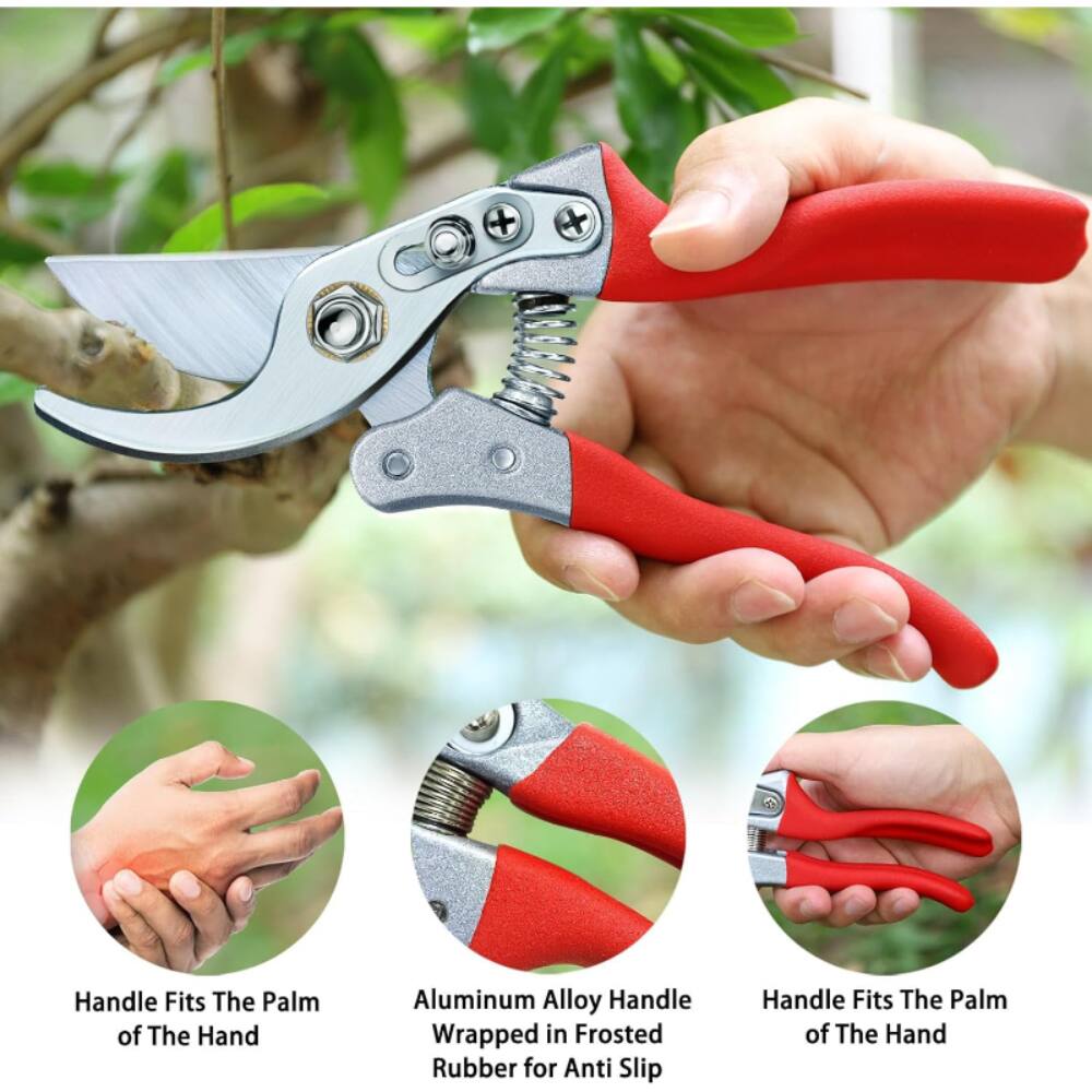 Handle Fits The Palm of The Hand, Aluminum Alloy Handle Wrapped in Frosted Rubber for Anti Slip, Handle Fits The Palm of The Hand