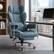 Alt View 4. GTPlayer - 400lbs Heavy Duty Gaming Chair Fabric Comfortable Ergonomic Computer Chair with Soft Armrests,Blue - Blue.